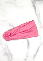 Lollipop Pink Extra Wide Yoga Headband