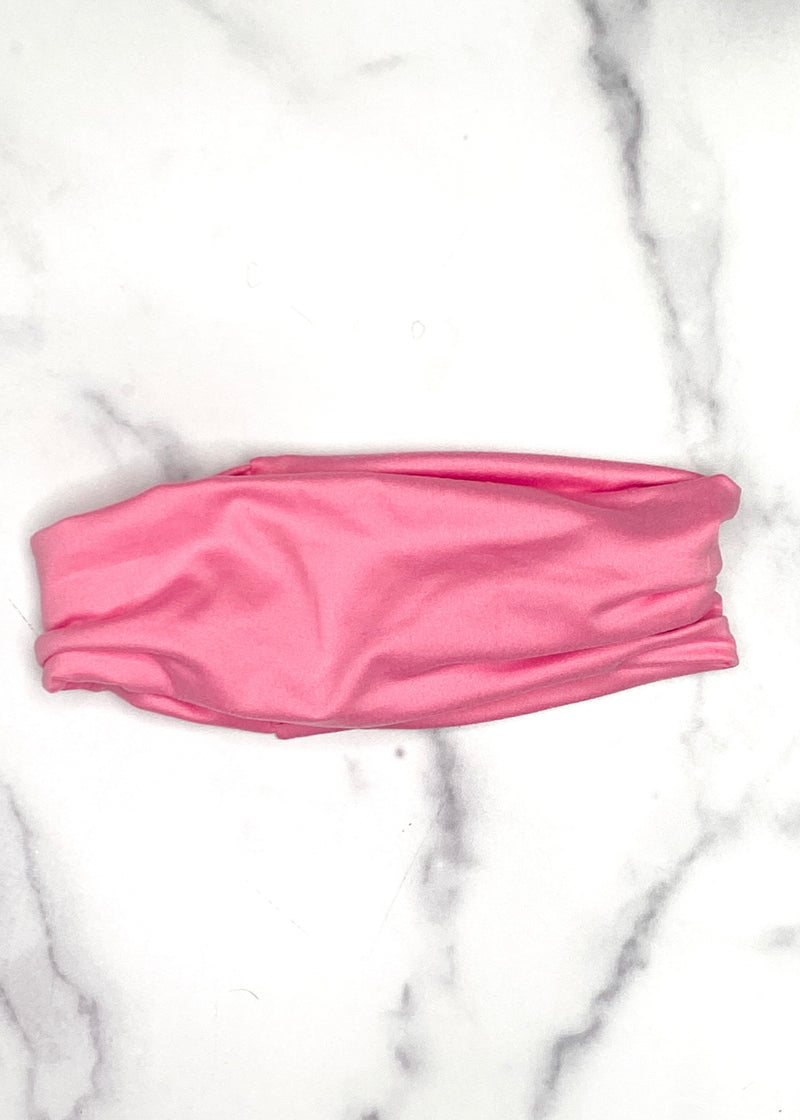 Lollipop Pink Extra Wide Yoga Headband